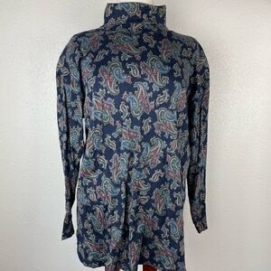 Laura Leigh Ltd. Sport Matching Paisley Turtle Neck and Casual Pants Size M EUC